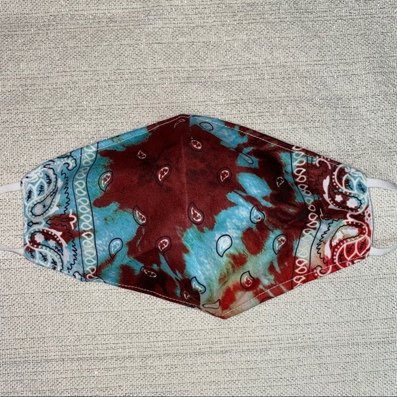 Tie Dye Bandana Adult Face Mask - Picture 3 of 6